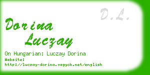 dorina luczay business card